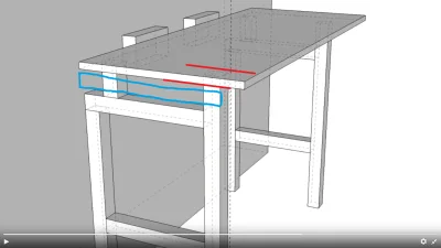 Erk700 - @fuuYeah: Tę górną poziomą belkę od nóg, można dać tuż pod blatem. Do blatu ...