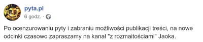 splinter96 - > przciez pyta.pl nie spadla z YT
@Zerp: Nie spadła, ale mają bana na p...
