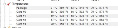 karoladamskikrk - A no i co istotne. Czy takie temperatury procka podczas "oglądania ...