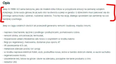 pogop - Czytam ofertę sprzedaży XJta i trochę nie rozumiem motywacji. To nie może wyb...