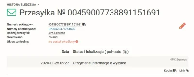 maxxuell - @AliPaczka: U was w śledzeniu nic nie mam "Nie udało się pobrać danych dla...