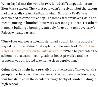 kowcik - Wlasnie czytam Zero to One Petera Thiela, slynnego inwestora, zalozyciela Pa...