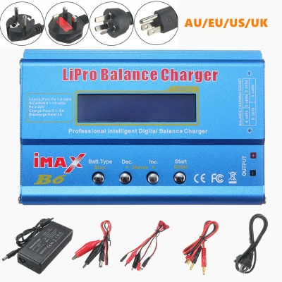 n_____S - iMAX B6 80W 6A RC Battery Balance Charger with Power Supply [EU] dostępny j...