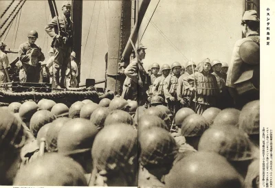 myrmekochoria - Japońscy żołnierze w drodze na Borneo, grudzień 1941. 

#starszezwo...