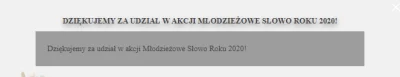 H4X0r3Q - Na ostatnią chwilę, ale zagłosowałem na Młodzieżowe Słowo Roku. Tak - na "S...