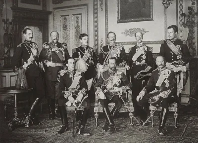 starnak - 20 maja 1910: Dziewięciu królów Europy sfotografowanych razem po raz pierws...