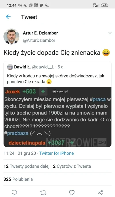 CreativePL - Dziambor wrzuca trollwpis z wykopu i bierze go na poważnie, tak jak 99% ...