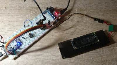 QBA__ - Nawet działa mój odtwarzacz plików .wav na #ESP8266 ( ͡° ͜ʖ ͡°) ( ͡° ͜ʖ ͡°)ﾉ⌐...