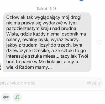 aaabbbccc - Kwiatek. Wiadomość dedykowana mi ☺️ 
#tinder