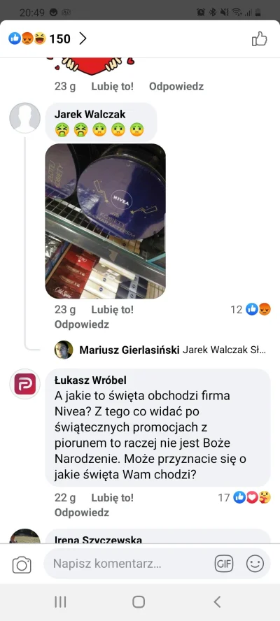 batoniusz - Zobaczcie jaki rak jest w komentarzach pod postami Nivea na facebooku, gd...