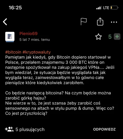 cr_7 - #kryptowaluty #bitcoin
Takie wpisy piękne, 
Wtedy się wydawało komus, ze 200-2...