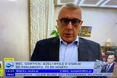 Niczyporuk - Giertych właśnie zapowiedział w TVN24, że wraca do polityki, że wystartu...