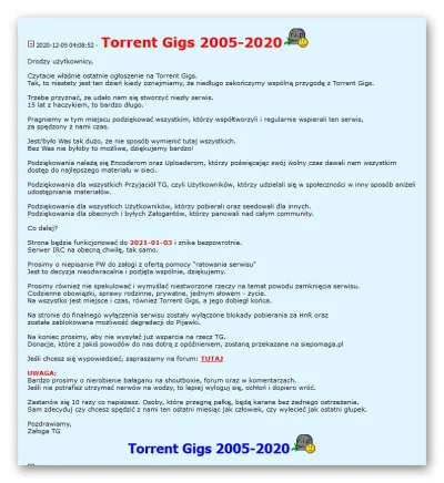 Jasiu2020 - Torrent Gigs 2005-2020 RIP
#torrent
