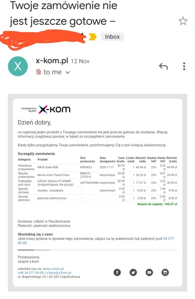 PolarowyKocyk - Mialem to samo gdy zamawialem niedawno setup do home office od nich. ...