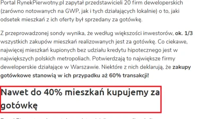 TechPriest - 1/3 mieszkań na rynku pierwotnym kupowanych jest za gotówkę

#!$%@? ja...