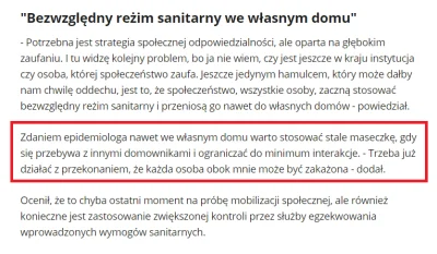 Krupier - > maskę załóż i siedź w domu panikarzu

@KanonJerzy: w masce oczywiście p...