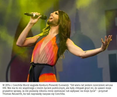 rbk17 - #conchita #geje #pytanie #pudelek #aids #ciekawostki #hiv 

Nie wiedziałem ...