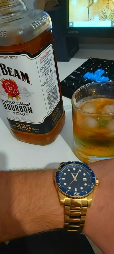 EkskoN - Pozdrowienia wieczorne :) #whisky #bourbon #alkohol #zegarki #zegarkiboners