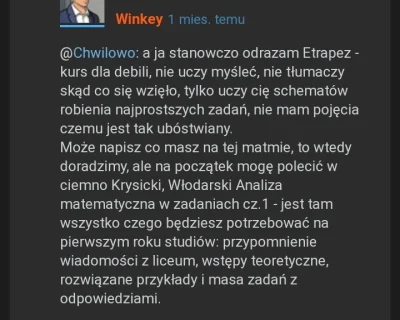 playerplay - @Winkey: Jeżeli chodzi o kurs etrapeza to sam sobie odpowiedziałeś już n...