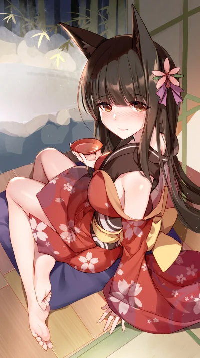 zabolek - #anime #randomanimeshit #warshipgirlsr #akagi #kitsunemimi #stopkianime