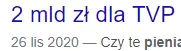 wojna - Lepiej by dołożyli i przeznaczyli te pięnionszki na tvp

ohhhhh wait... ( ͡...