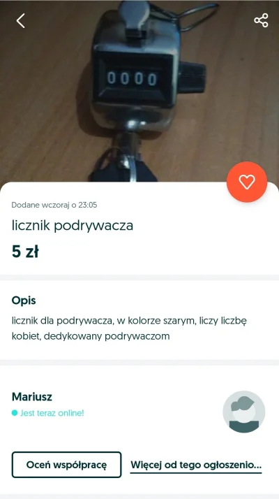 NipponJPN - Licznik podrywacza.... Czekaj co?
#olx #heheszki