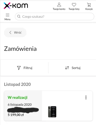 R.....a - Kupiłem dziewczynie telefon w #xkom i czekam juz miesiac na wysylke xD Szko...