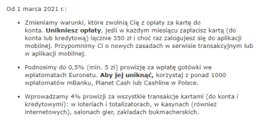 SzubiDubiDu - mBank chyba #!$%@?ło, mam za kartę płacić 7zł każdego miesiąca, jeżeli ...