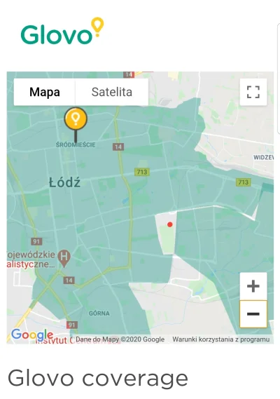 ahiPL - To jest zasięg dostaw dostaw Glovo w #lodz
Ja mieszkam tu, gdzie ta czerwona...