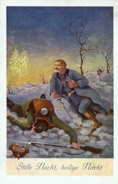 myrmekochoria - Pocztówka świąteczna z I wojny światowej. 

Jedna z nieintencjonaln...