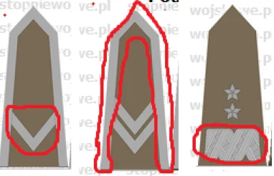 zalecany-uzytkownik - Dobry, mam pytanie o nazwy elementów w stopniach wojskowych, np...