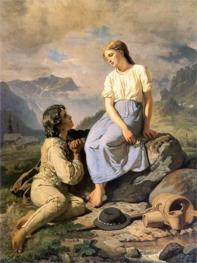 Agaress - Wojciech Gerson - Przysięga na szarotkę (Dzieci góralskie), 1867

#malars...