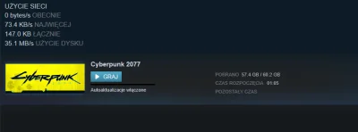 z.....a - Na steam pobiera drugi raz. Protip: restart steama
#cyberpunk2077