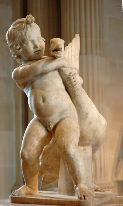 IMPERIUMROMANUM - Chłopiec bawiący się z gęsią

Rzeźba ukazująca chłopca bawiącego ...