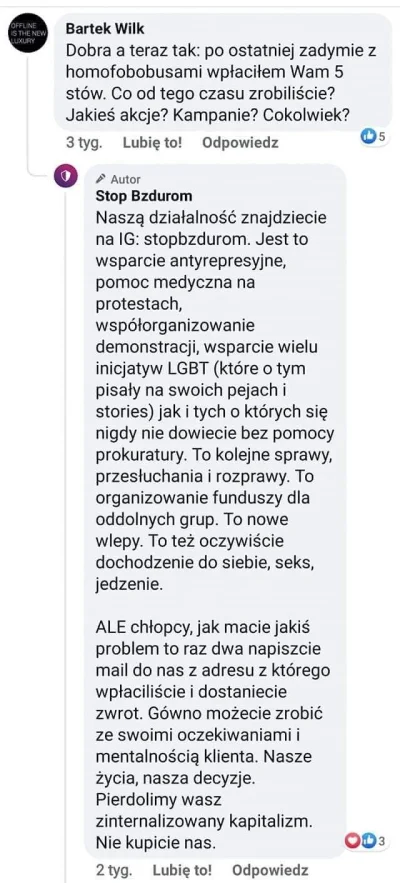 vx77 - Bartek Wilk to jednak jest gość. Wpłacił im 500.