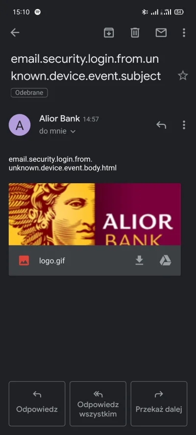 mikau - Dzięki wielkie Alior Bank za takie ostrzeżenia o nowym logowaniu gdzieś, czuj...