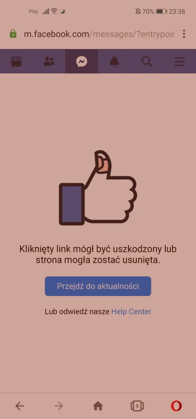 Xabitka10 - Nie widzę teraz żadnych wiadomości. Dalej ta awaria czy co?
#facebook #p...