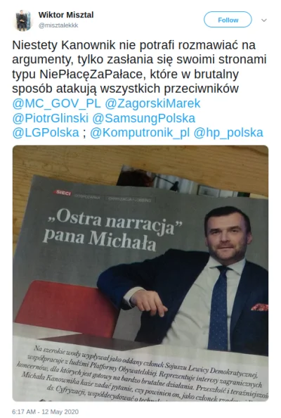 E.....r - "Wiktor Misztal"
(konto z wpisu)
https://twitter.com/misztalekkk/status/1...