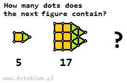 internetowy - Ile kropek będzie zawierała następna figura?
Link Quiz
#matematyka #z...