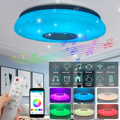 duxrm - Wysyłka z magazynu: CZ
LED Ceiling Light bluetooth Music Speaker RGB APP Rem...