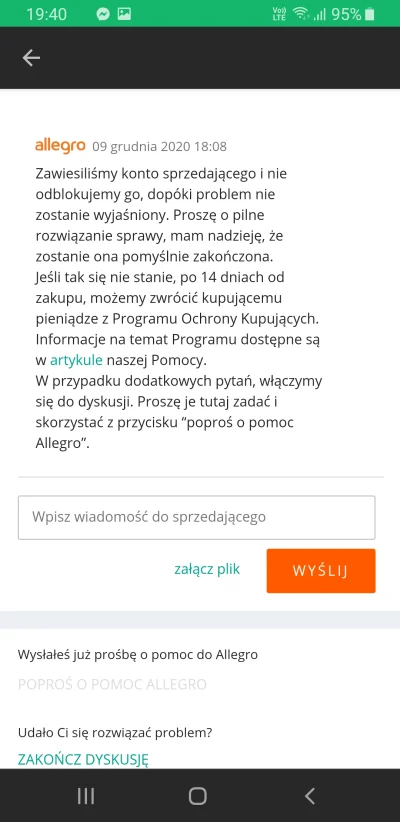 Active87 - @allegro_pl: niestety allegro.pl muszę cofnąć to co napisałem ponieważ pro...