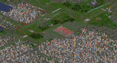 sylwke3100 - Duży węzeł kolejowy ale niestety bardzo korkujący się.

#openttd #gry