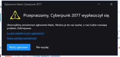 RAKOLLO - Po aktualizacji Cyberpunk'a coś takiego, ktoś wie co poradzić? Przed aktual...