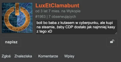 XpedobearX - @LuxEtClamabunt: To jednak interesuje Cię Cyberpunk? XD