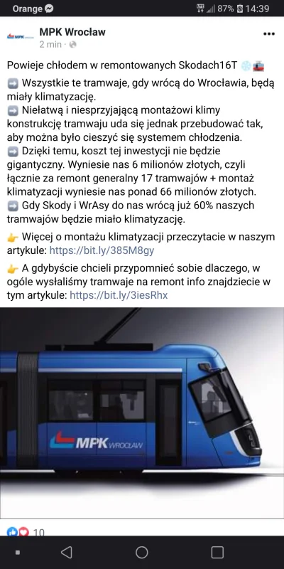 Damasweger - Ufff, jednak będzie klimatyzacja w Škodach.

#mpkwroclaw #tramwaje