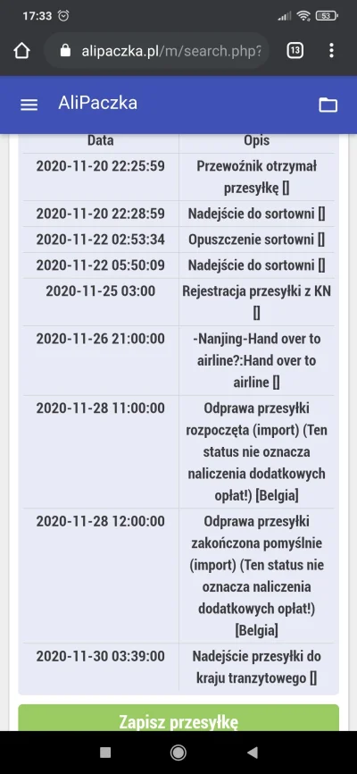 Texan128 - Komuś tak długo paczka leżala w Polsce? Bo już od 30 leży i nie wiem o co ...