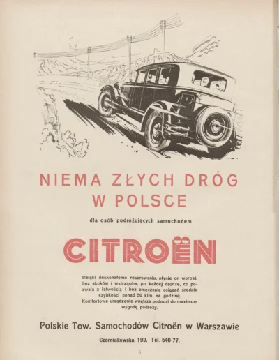 francuskie - Niema złych dróg
w Polsce
dla osób podróżujących samochodem
Citroën
...