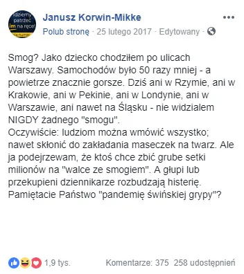 afc85 - @jagodowy_krol: @dbcoop: 

ale jak to, przecież nie ma żadnego smogu, to le...