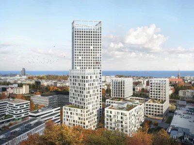 WroTaMar - 120-metrowa wieża mieszkaniowa obok Węzła Franciszki Cegielskiej w Gdyni
...