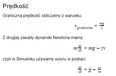 Boleslaw_Smiszny - Potrzebuję dwóch równań różniczkowych opisujących spadek swobodny ...